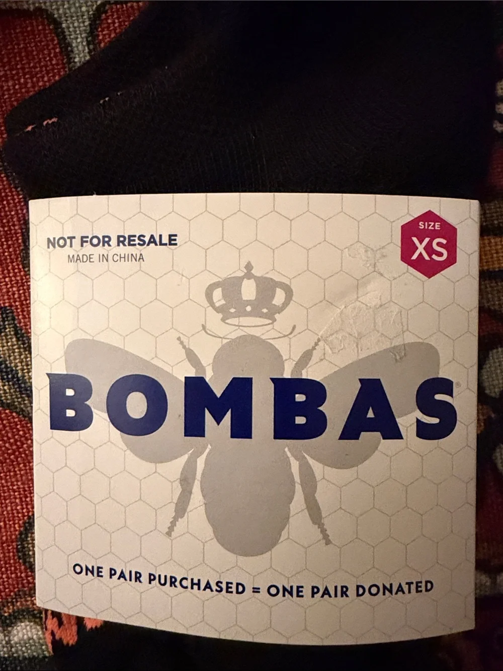 3-pairs Bombas Black Low-Cut Athletic Socks w/ Orange, Blue, and Yellow Accents